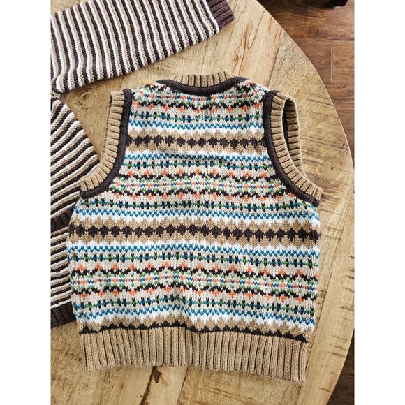 Baby Gap Organic Cotton Sweater Vest & Cardigan Size 6-12 Months - Picture 4 of 7